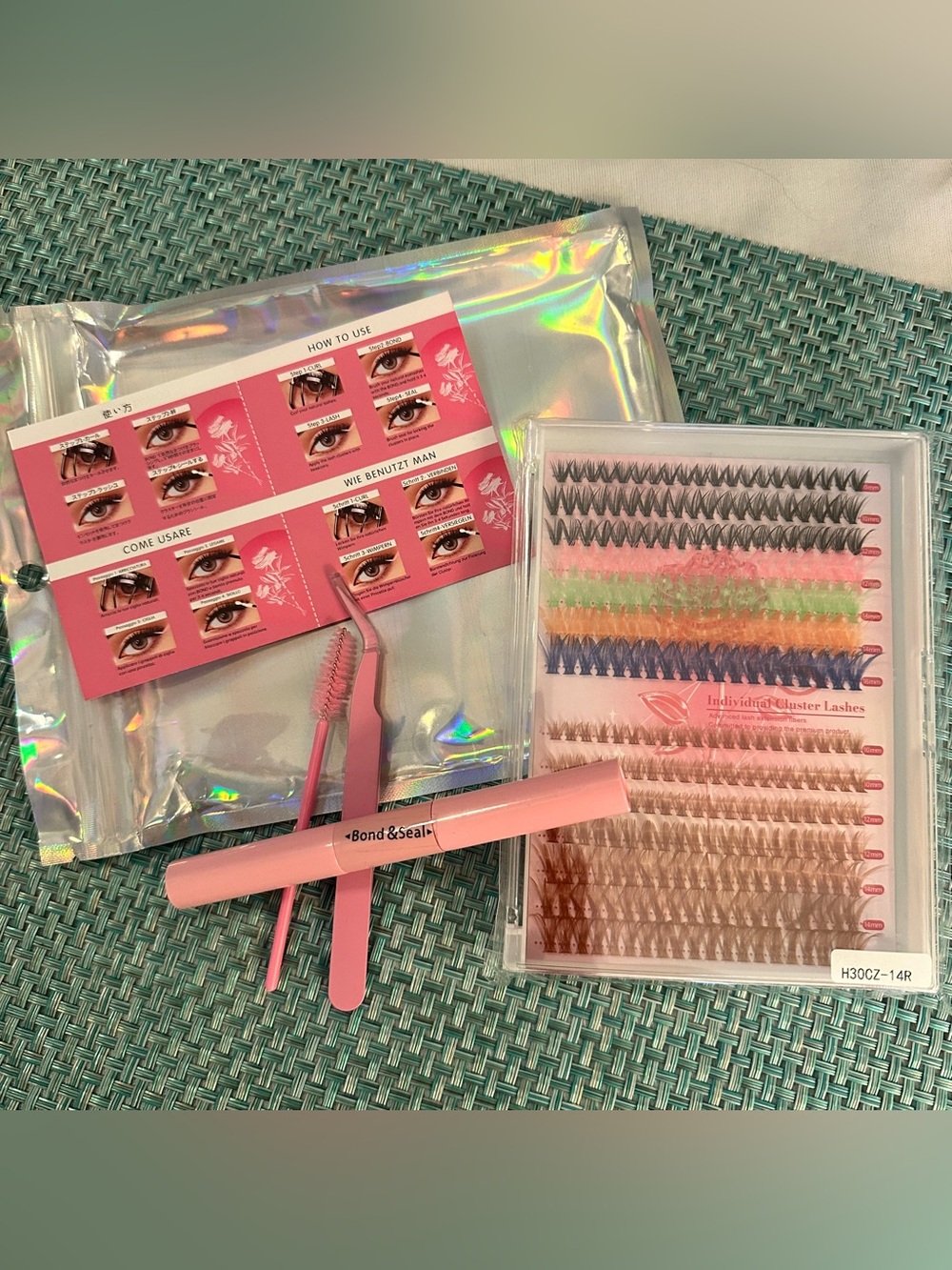 Brown & Colorful Lash Clusters Starter Kit